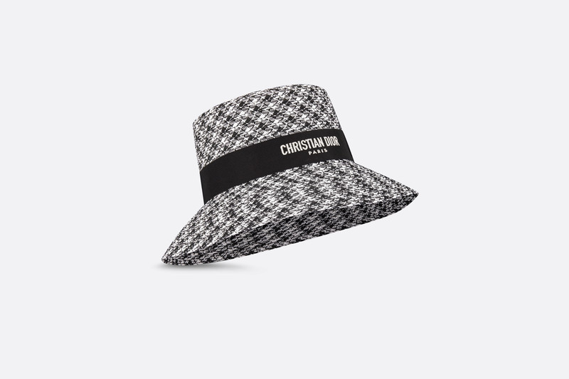 D-Bobby Houndstooth Large Brim Hat 3