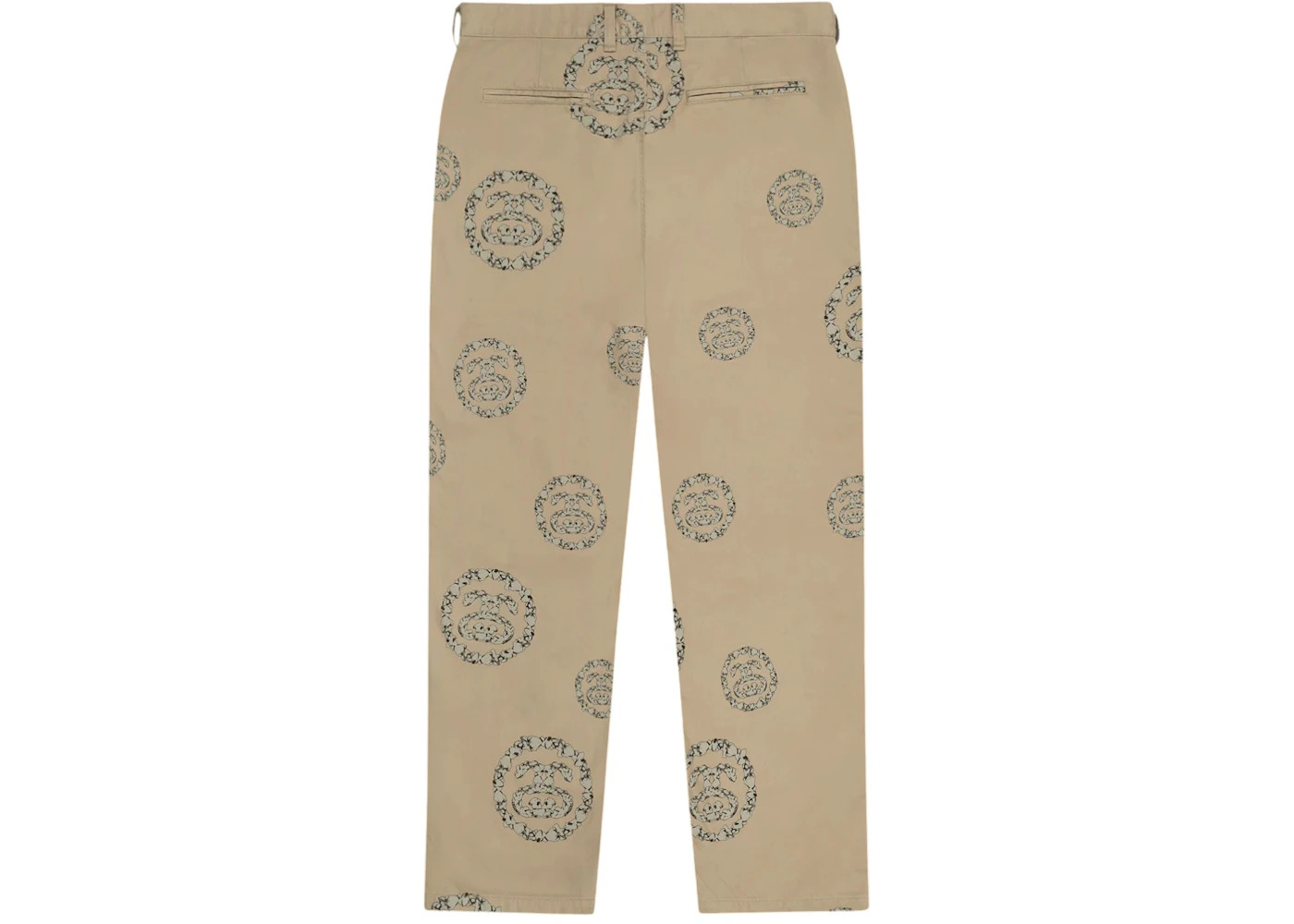 Denim Tears x Stussy Double S Wreath Chino Pant Khaki Brown - 2