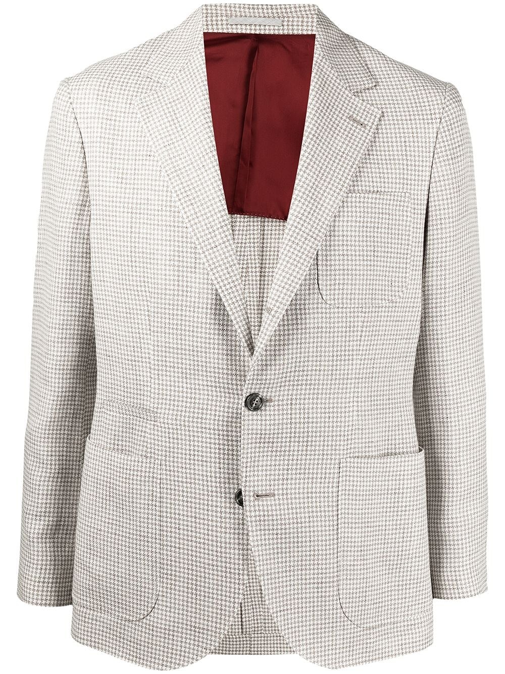 single-breasted fitted blazer - 1