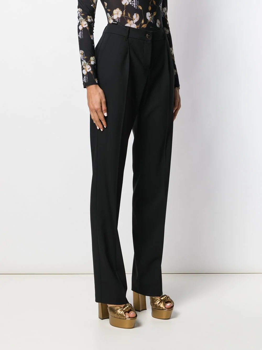 high-rise tailored trousers - 3