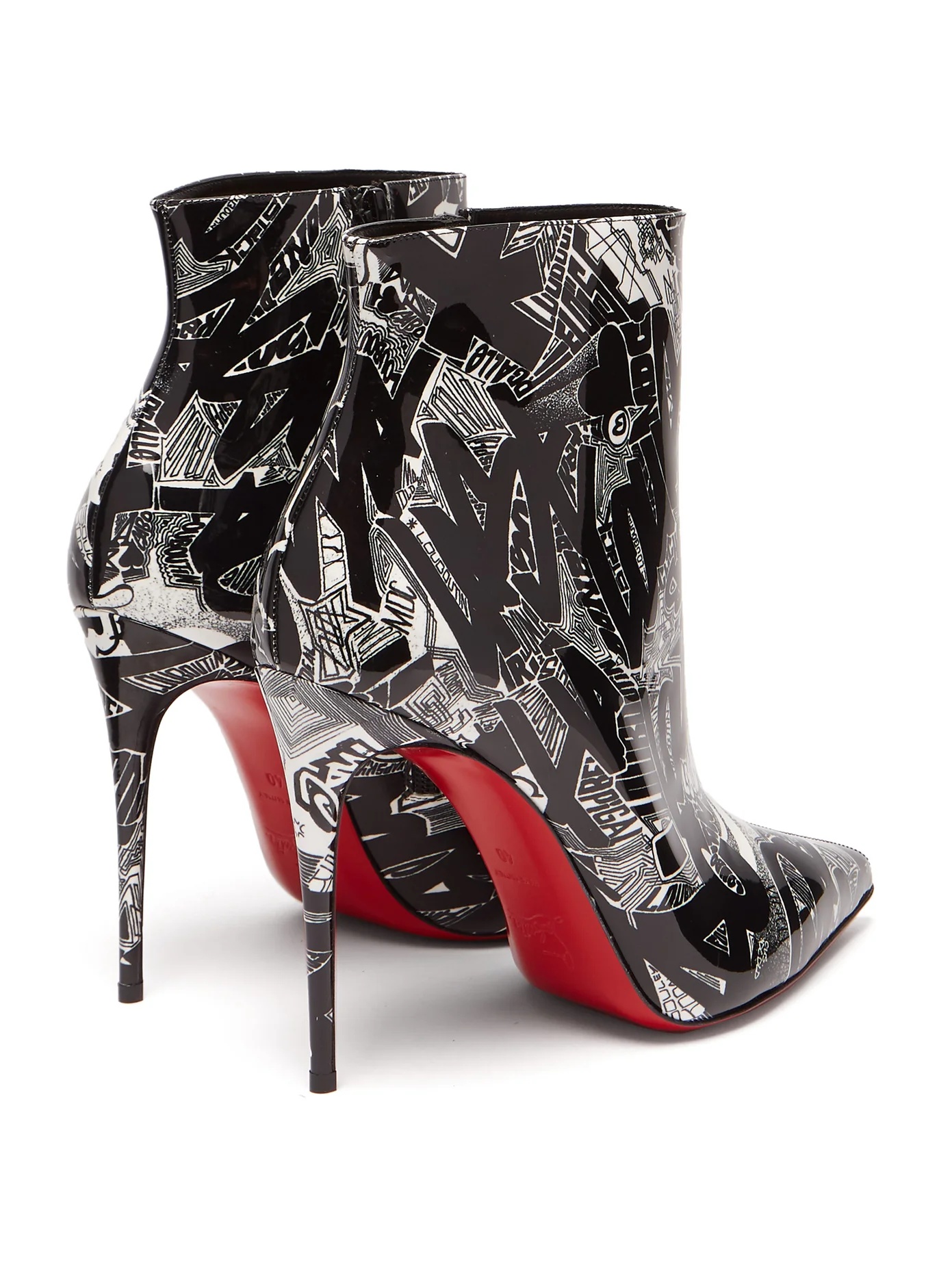 So Kate 100 Nicograf-print ankle boots - 4