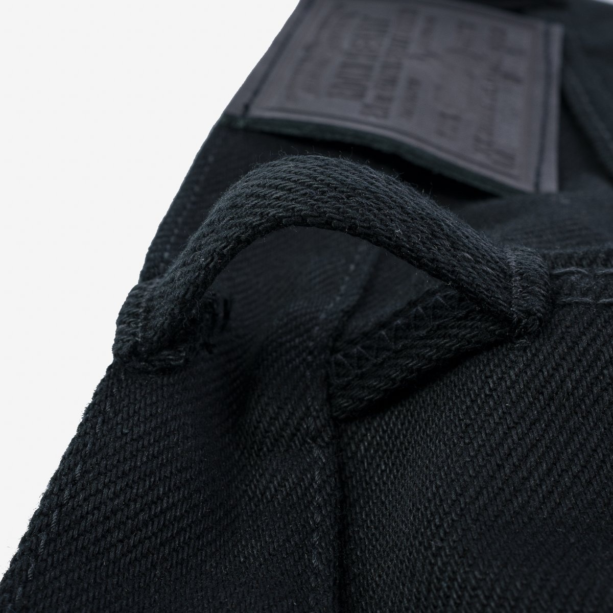 IH-666S-SB 21oz Selvedge Denim Slim Straight Cut - Superblack Non-Fade - 13