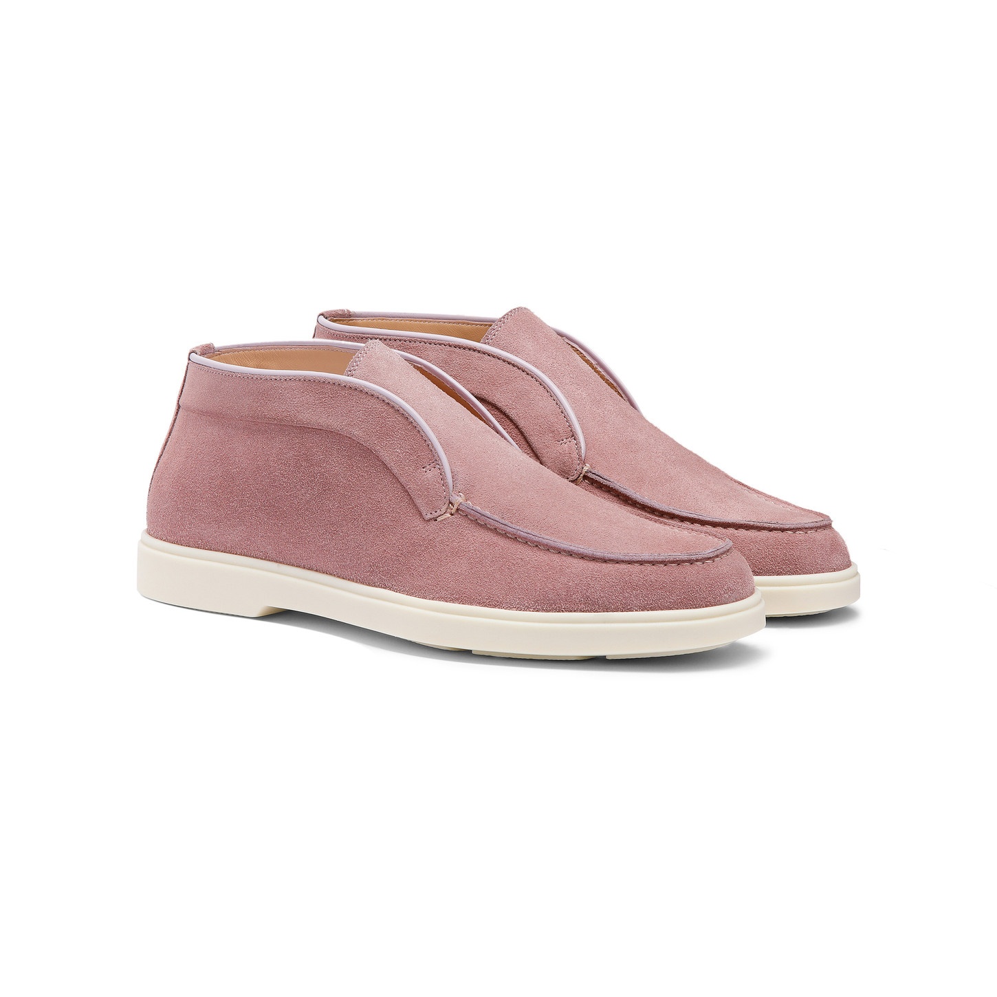 Women's pink suede desert boot - 2