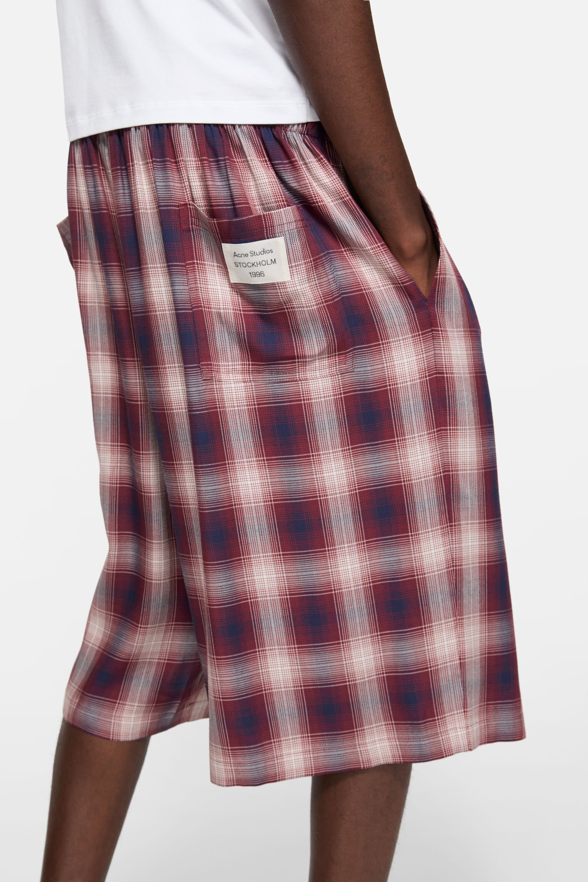 Check shorts - Red/blue - 4