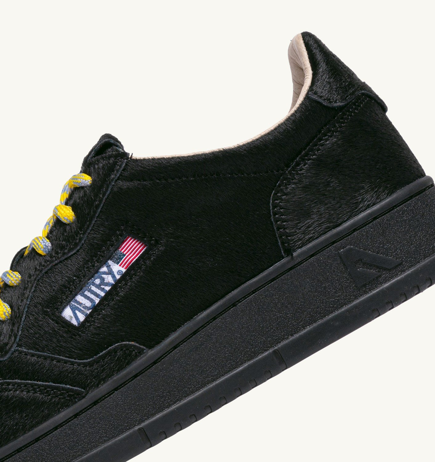 MEDALIST LOW SNEAKERS IN BLACK PONY HAIR EFFECT - 7