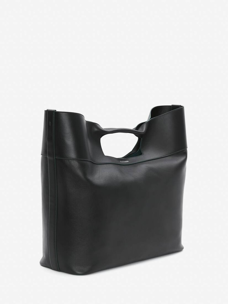 Alexander McQueen Men's The Square Bow in Black outlook