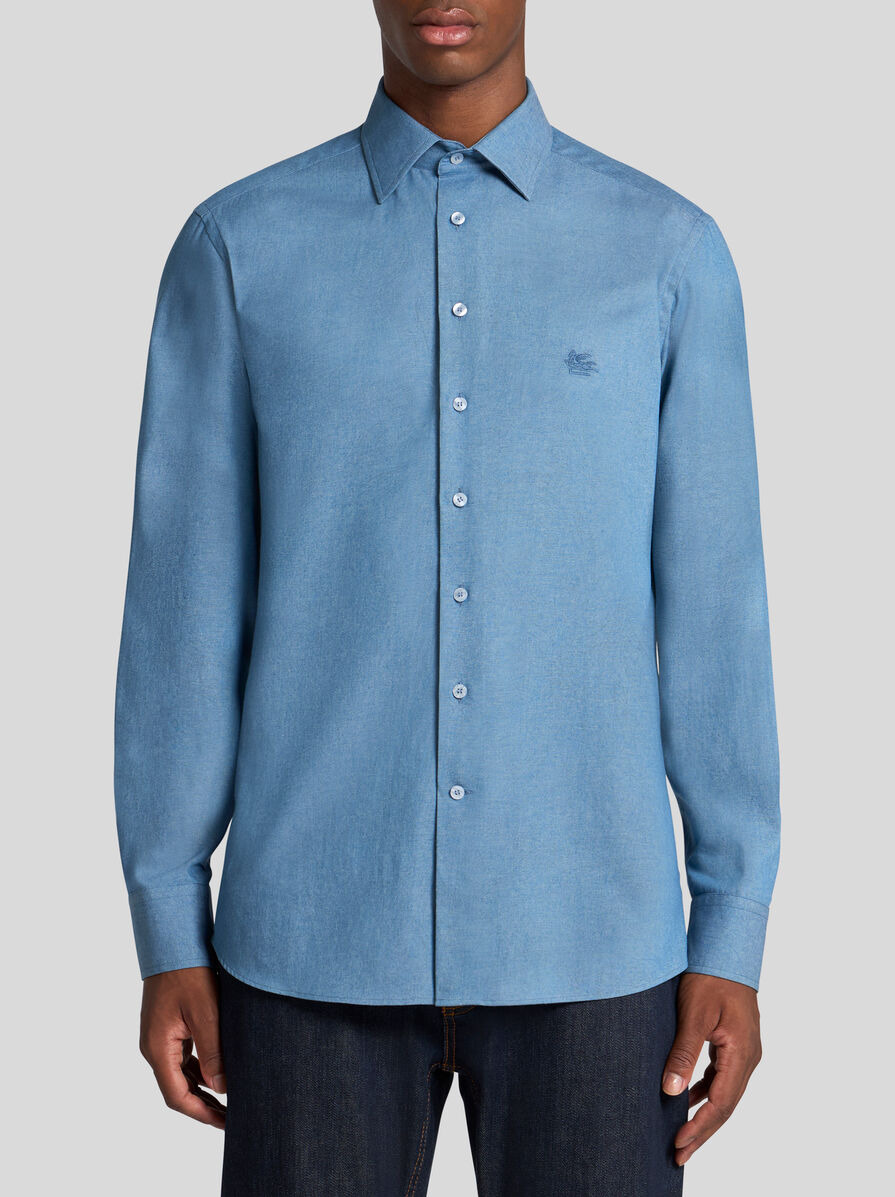 COTTON SHIRT WITH PEGASO - 2