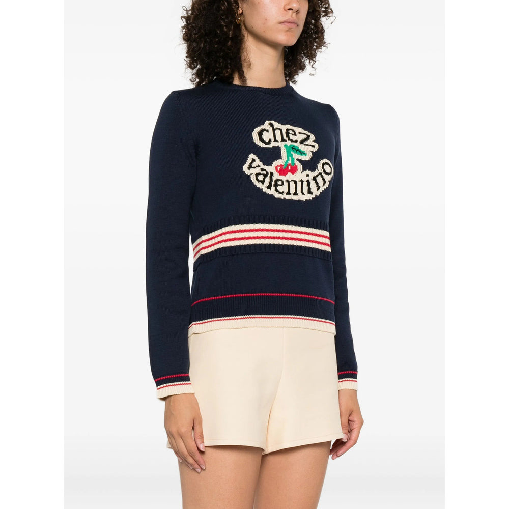 Valentino Blue Knitwear - Jumpers Women - 4