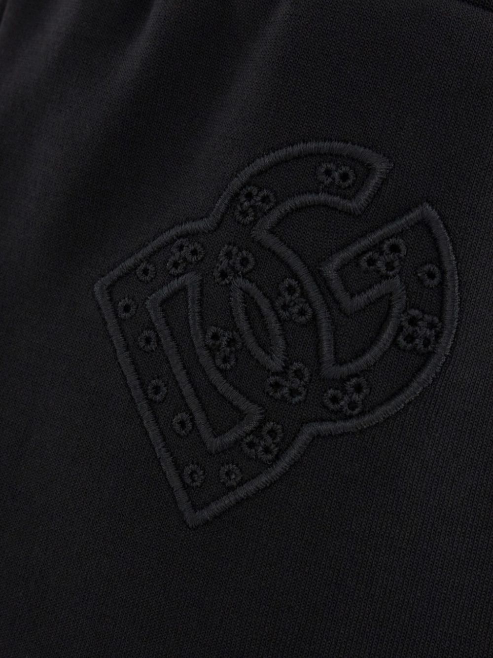logo-patch jersey mini skirt - 3