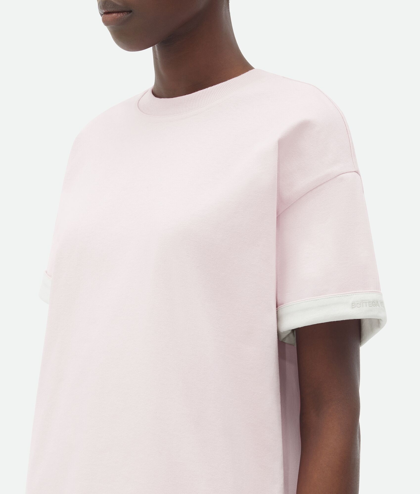 Double Layer Relaxed Cotton T-Shirt - 5