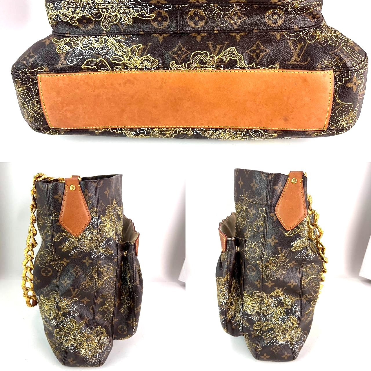 Louis Vuitton Dentelle Fersen Gold Monogram Tote Bag Limited Edition - 6