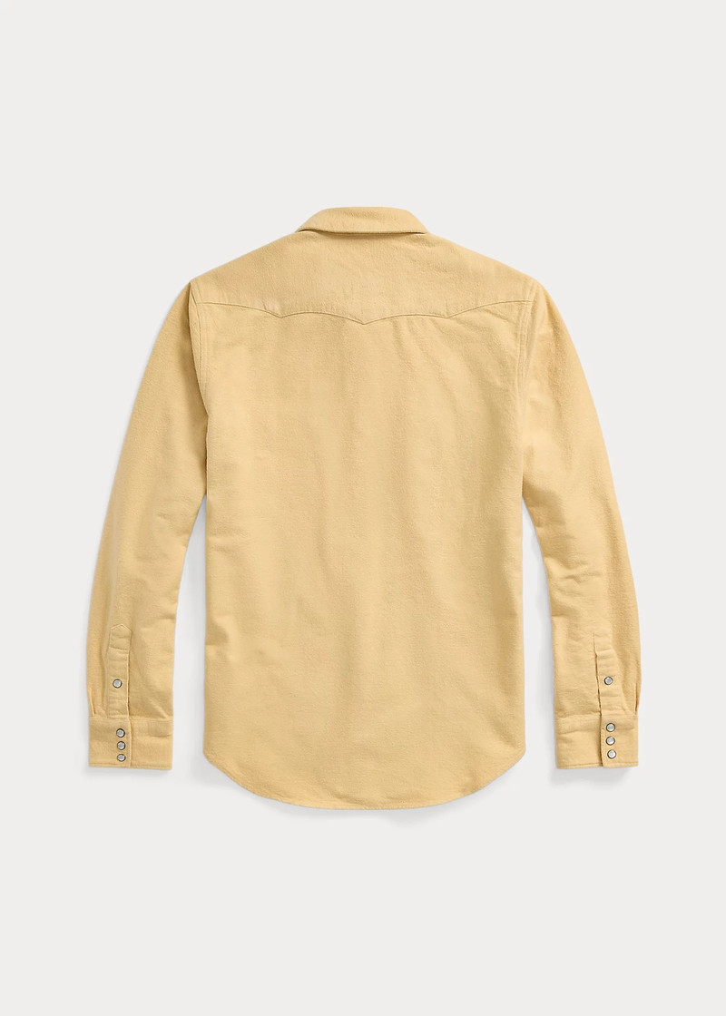 RRL by Ralph Lauren Slim Fit Chamois Western Shirt outlook
