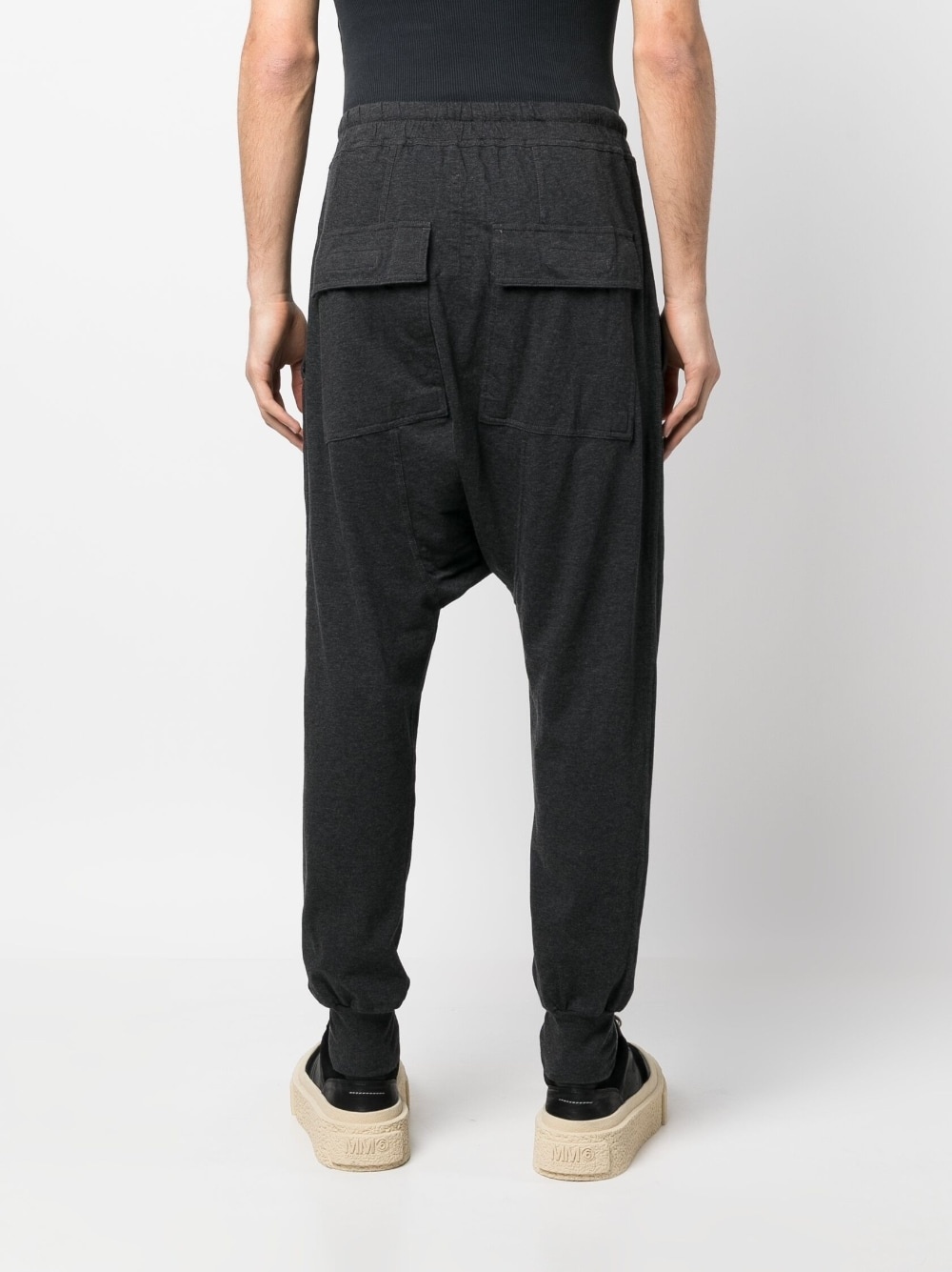 Rick Owens DRKSHDW drop-crotch drawstring track pants | REVERSIBLE