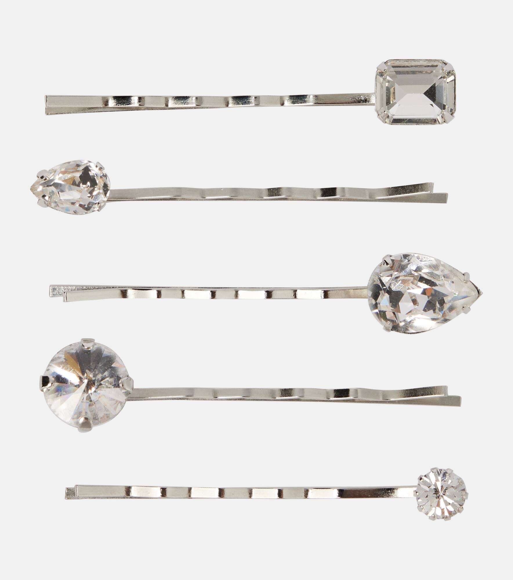 Raquel embellished set of 5 bobby pins - 1