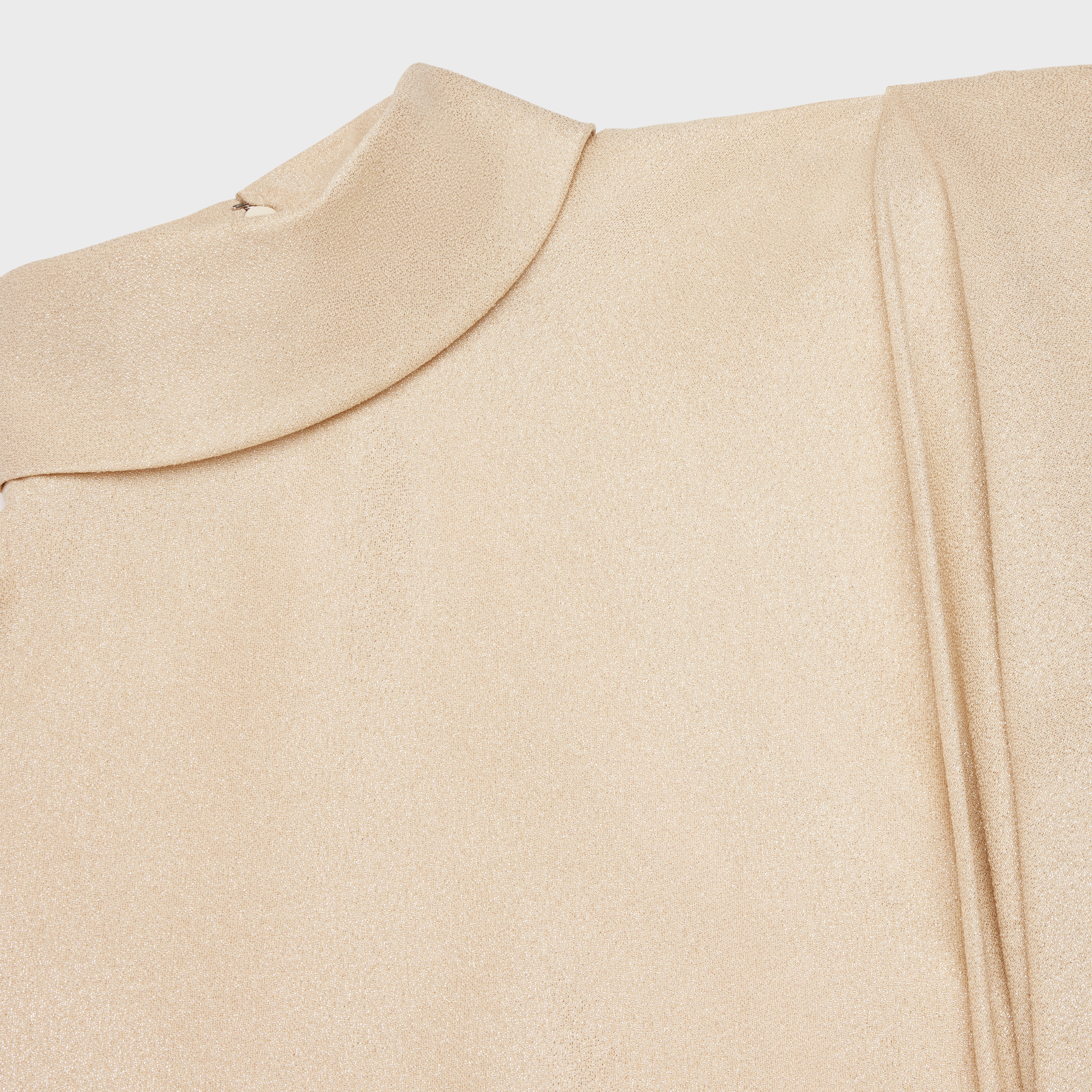 draped dress in shiny viscose - 3