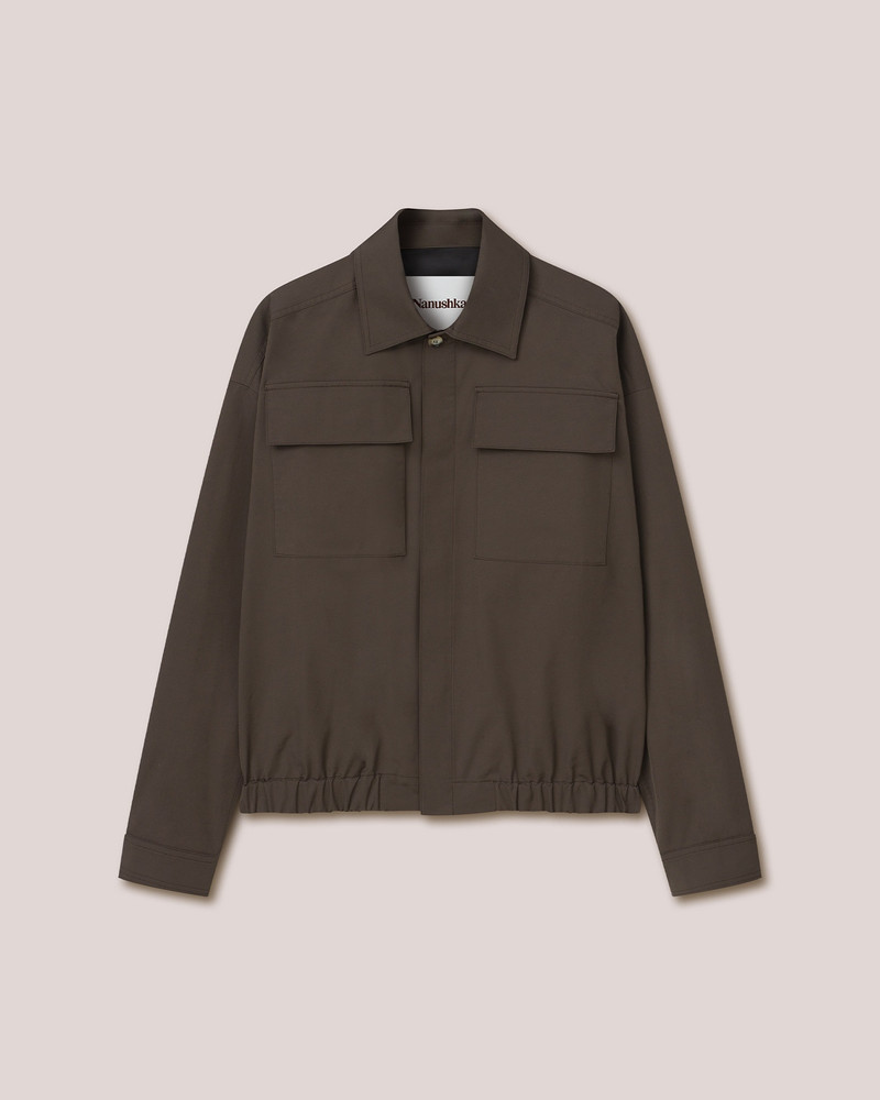 BENO - Tech twill box-fit jacket - Soil 1