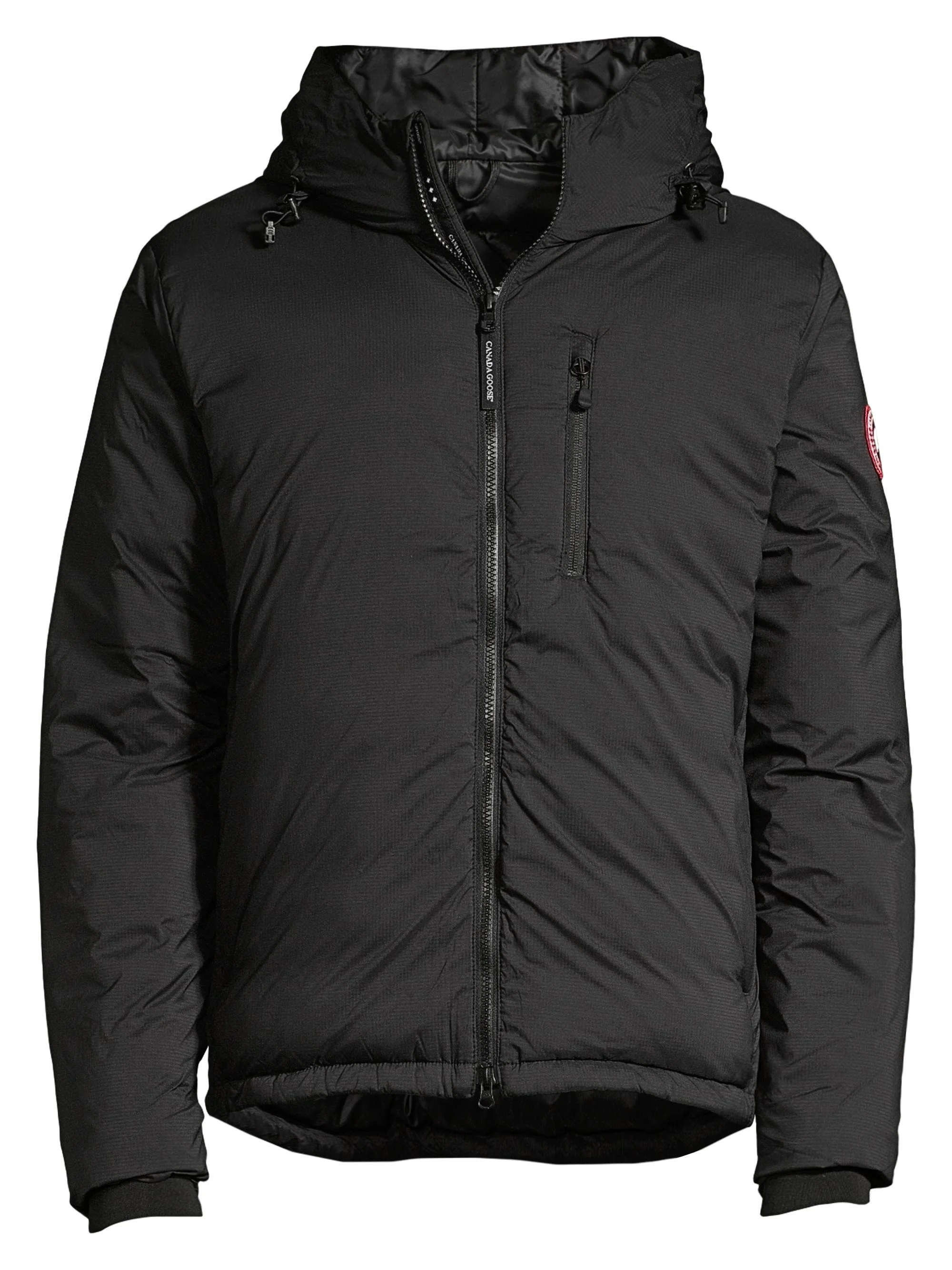 Men's Lodge Down Hooded Jacket - Black - 1