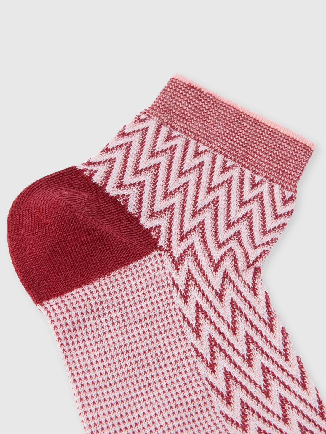 Short zig zag cotton socks - 3