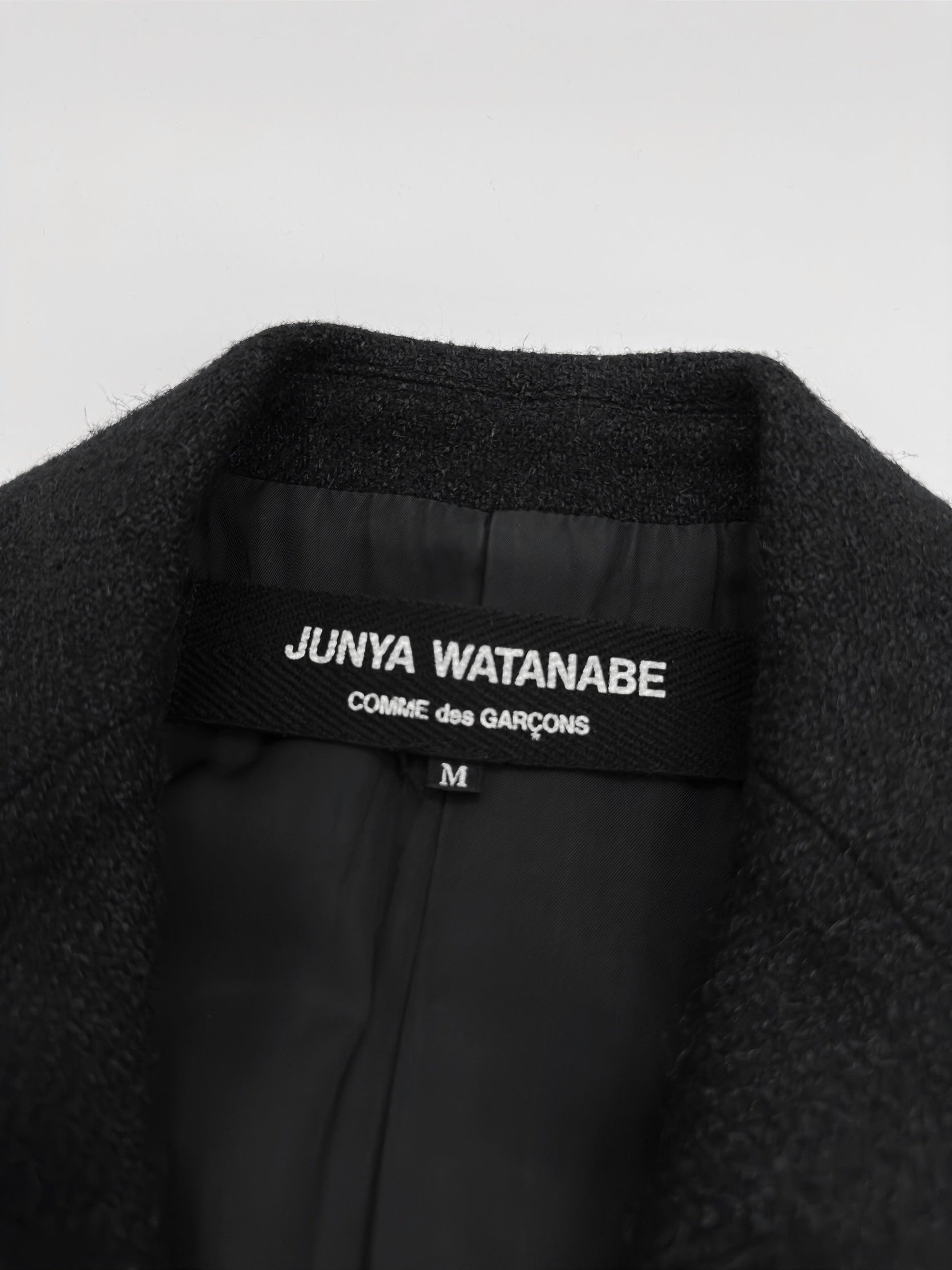 Junya Watanabe Fall 2002 Black Wool Tweed Blazer M - 10