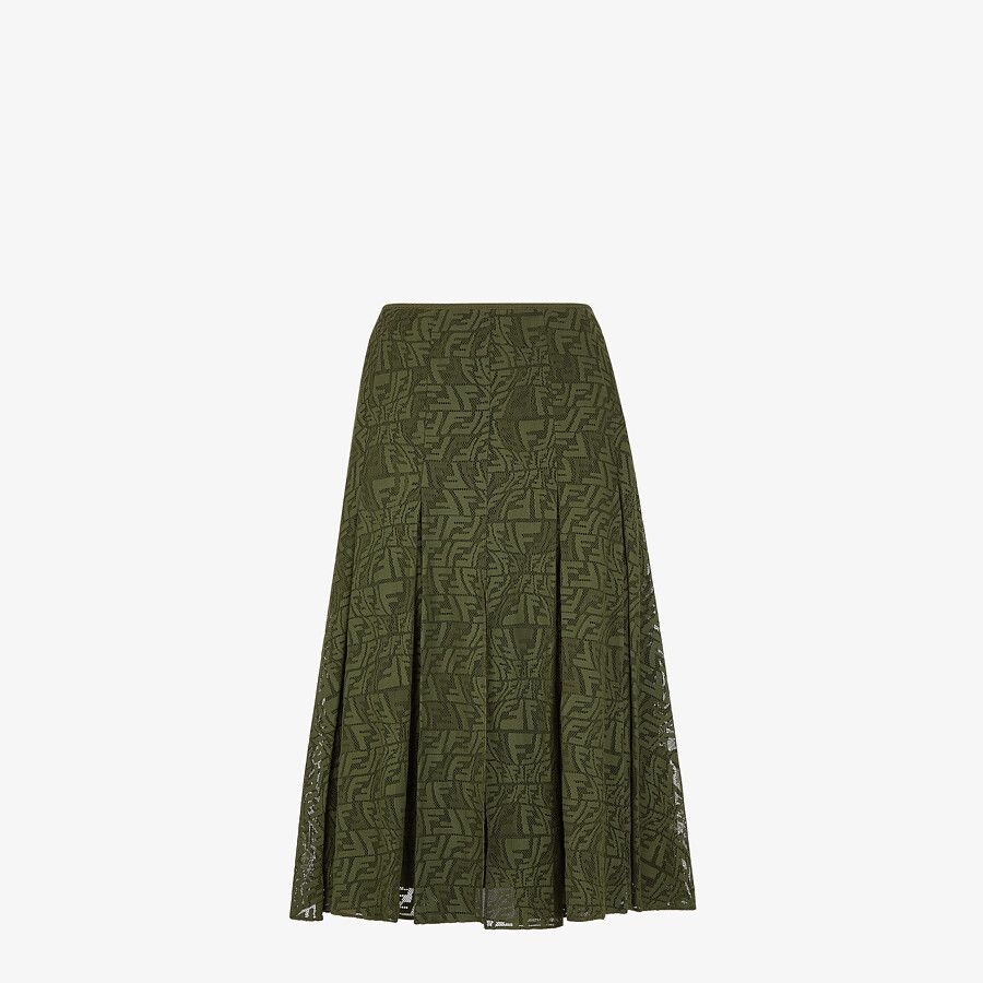 Green lace skirt - 1
