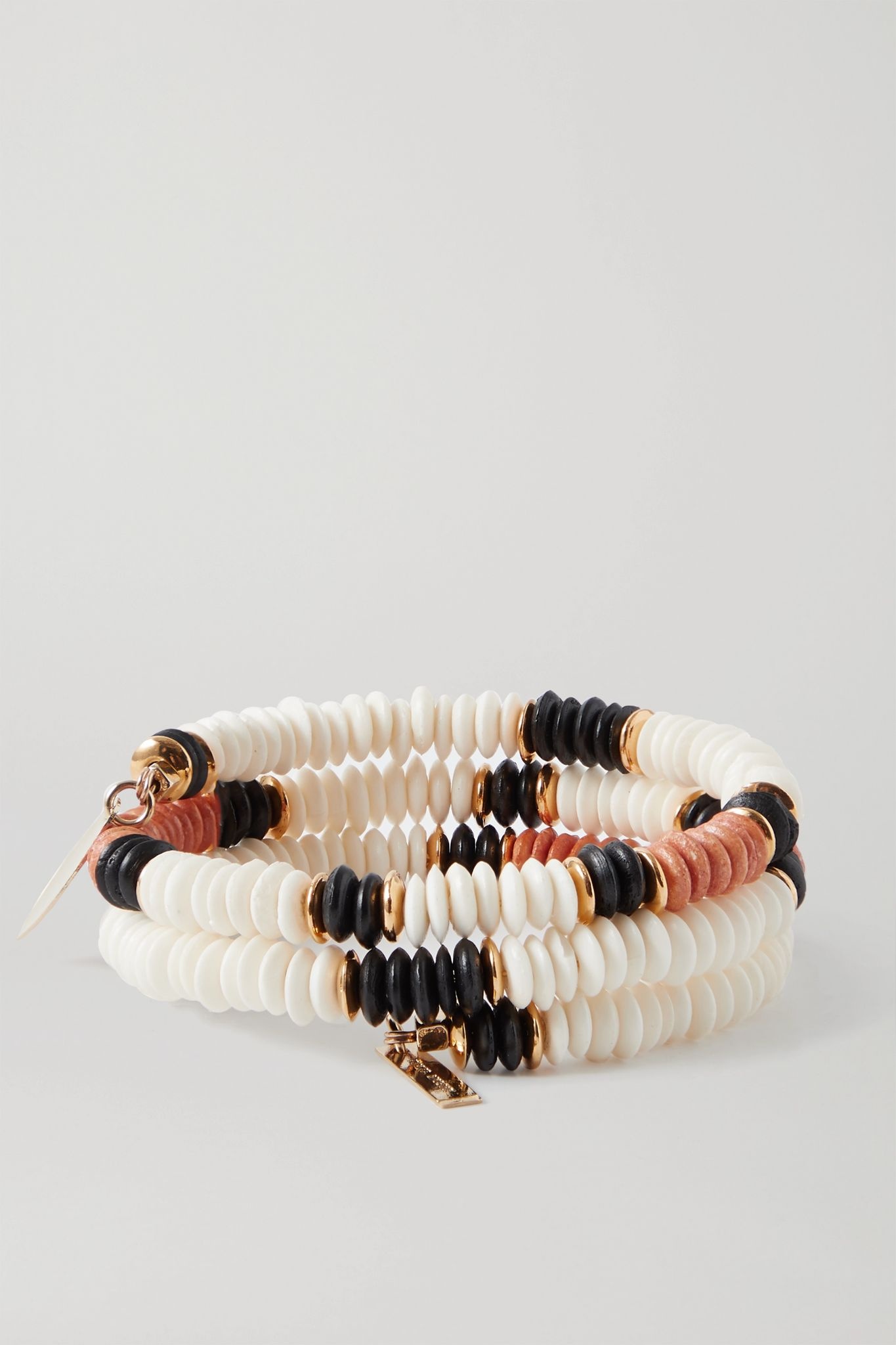 Gold-tone and bone bracelet - 3