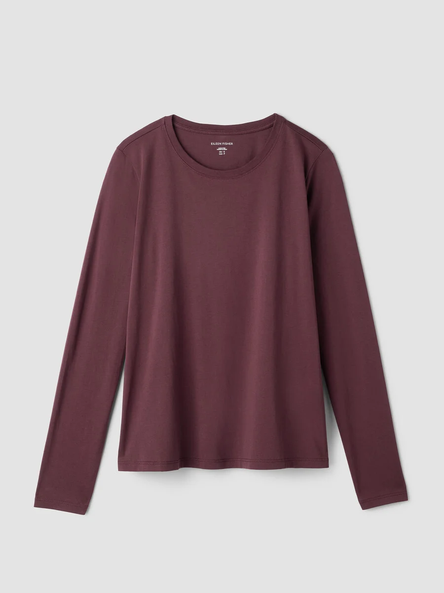 Organic Pima Cotton Jersey Long-Sleeve Tee - 1