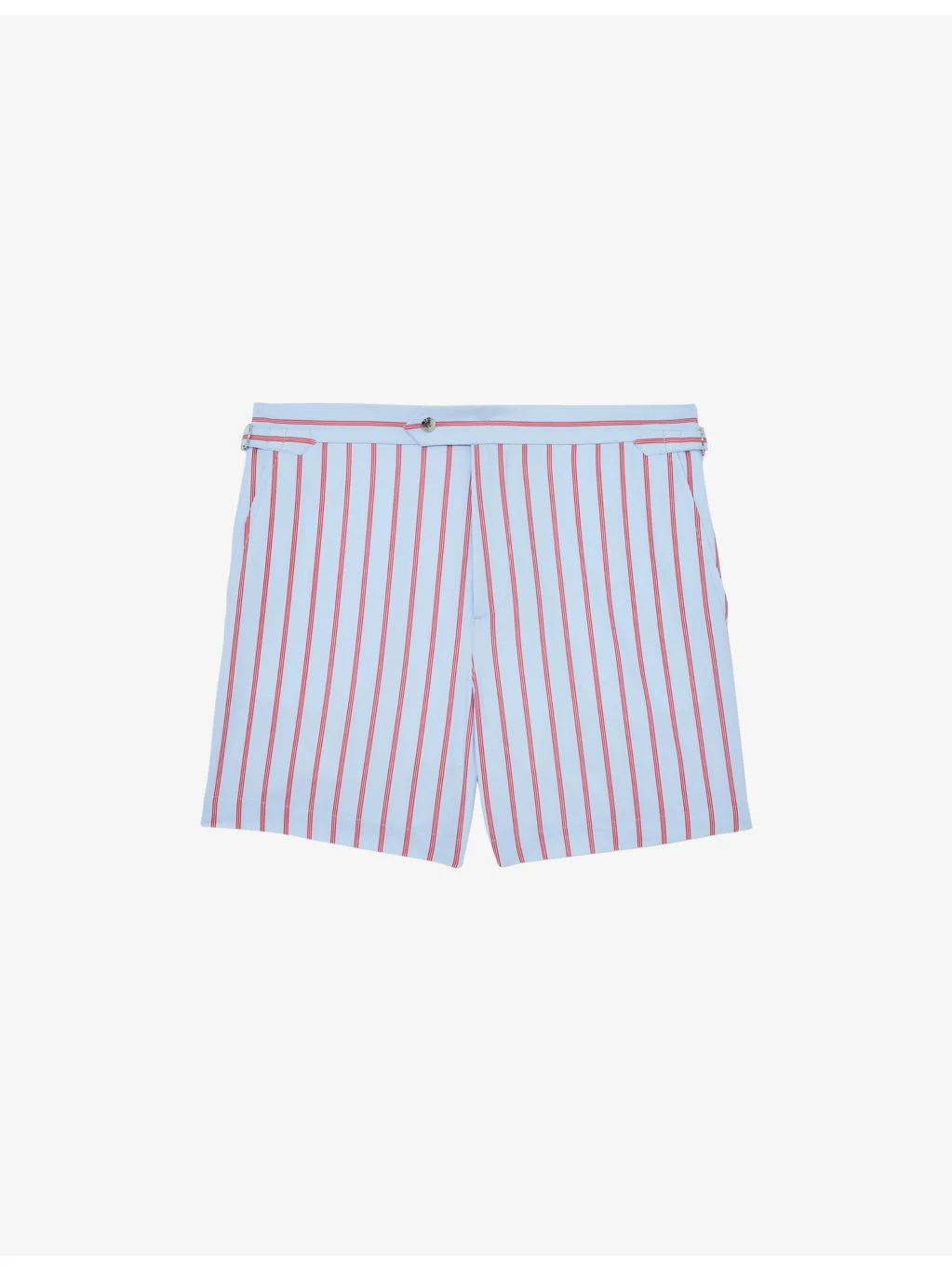 Presley Pinstripe Stretch-Woven Swim Shorts - 1