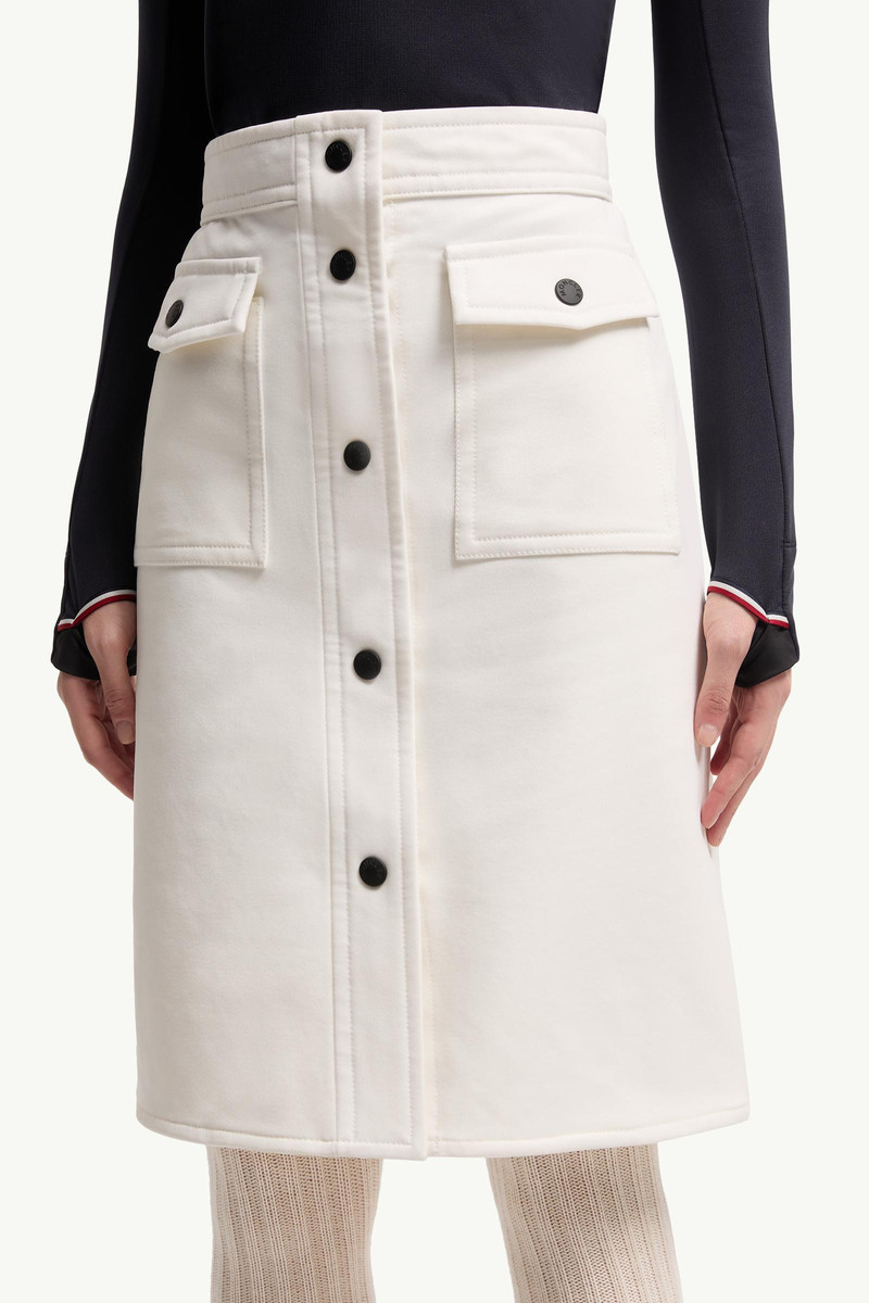 Technical Twill Knee-Length Skirt 3