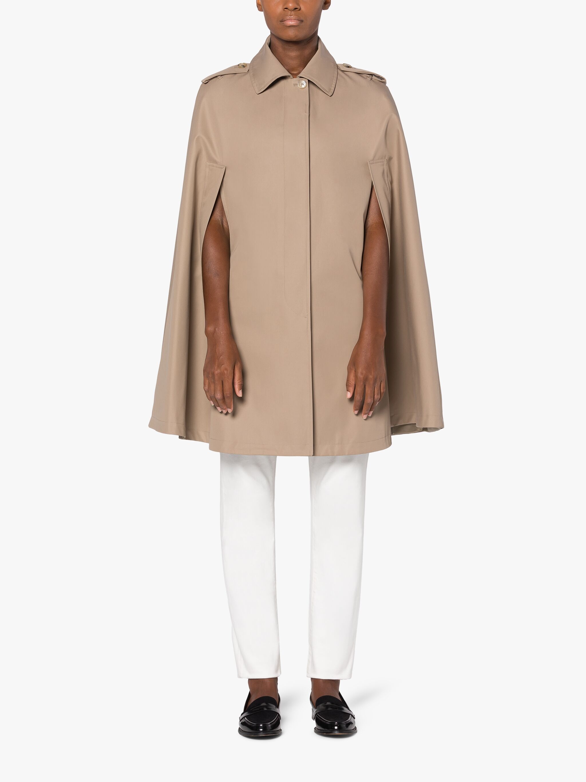 HALLEIGH COTTON CAPE COAT - 3