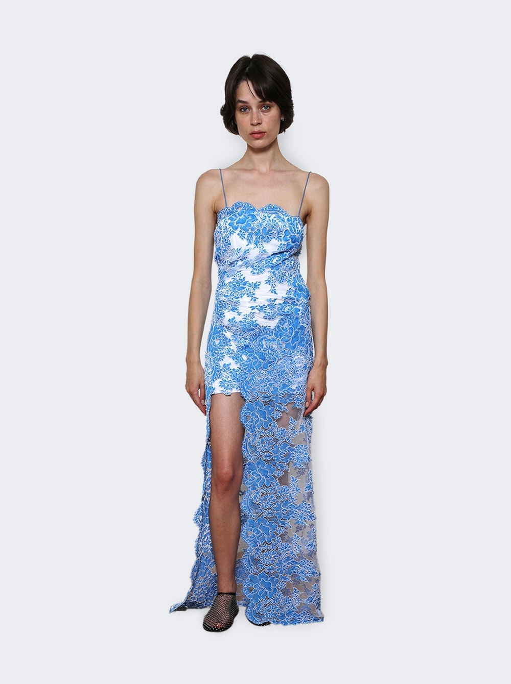 Floating Lace Cami Dress Boston Blue - 2