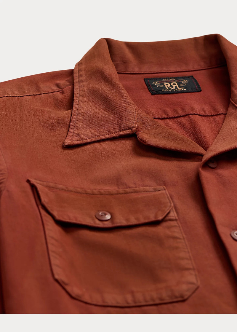 Garment-Dyed Twill Camp Shirt 3