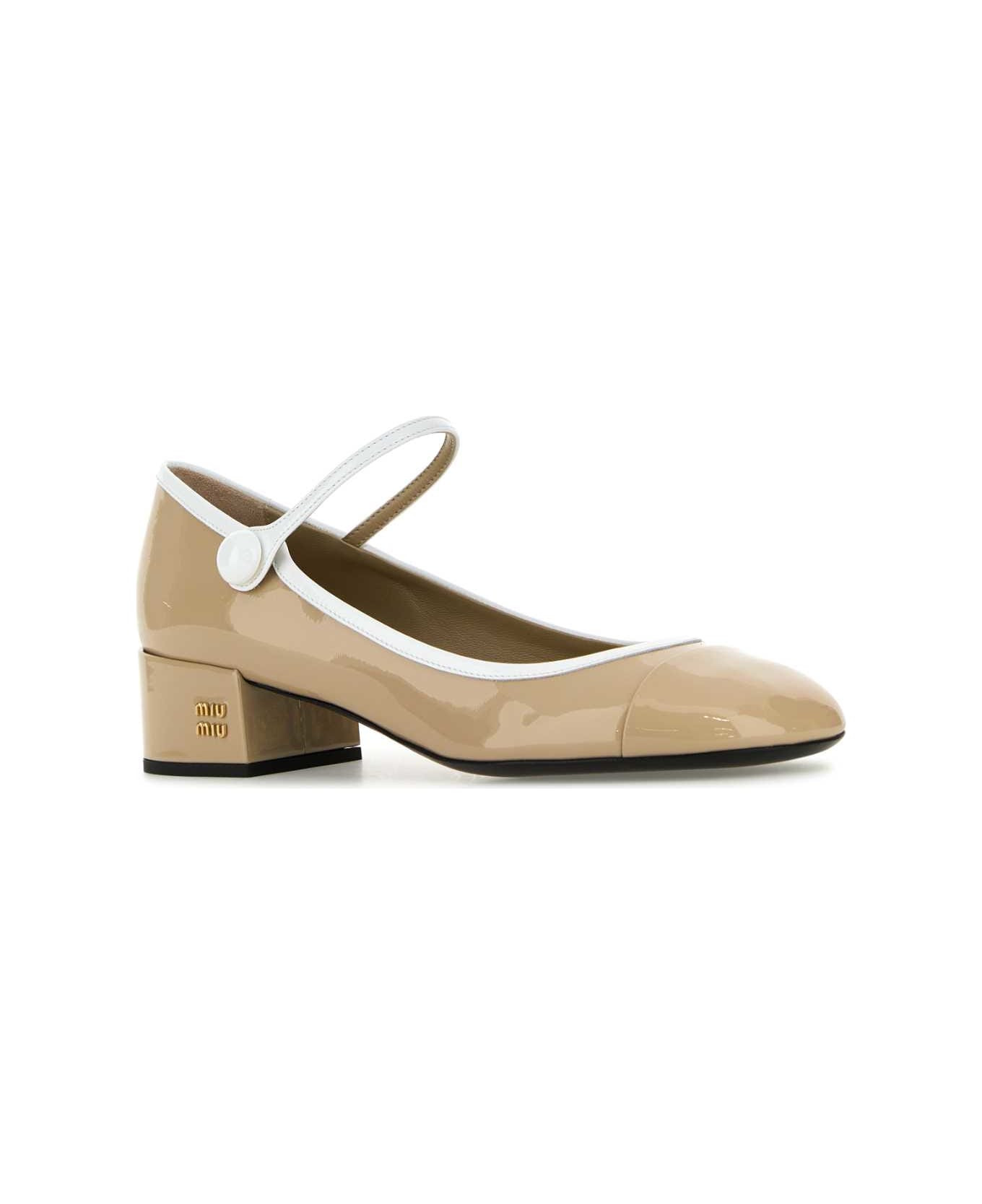 Beige Leather Pumps - 2