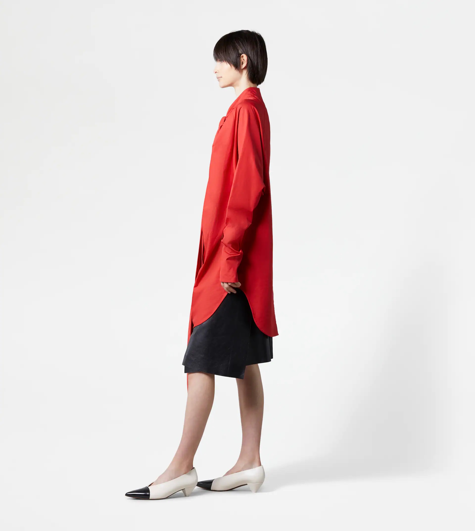 SHIRT WITH SASH - RED - 4