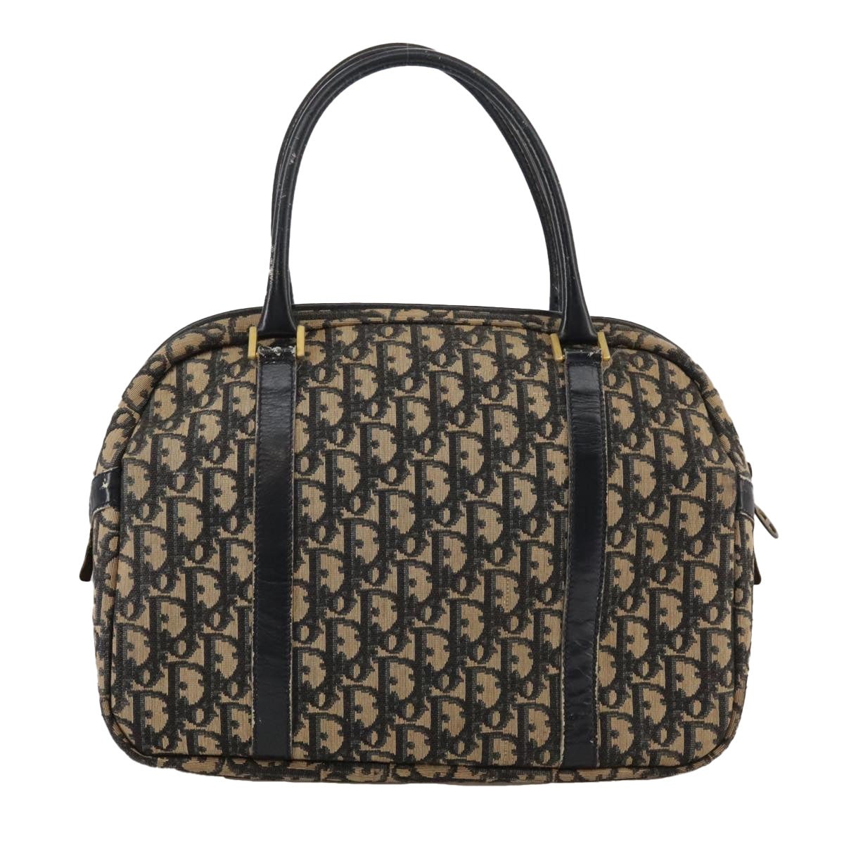 DIOR Trotter Canvas Hand Bag Navy Gold - 3