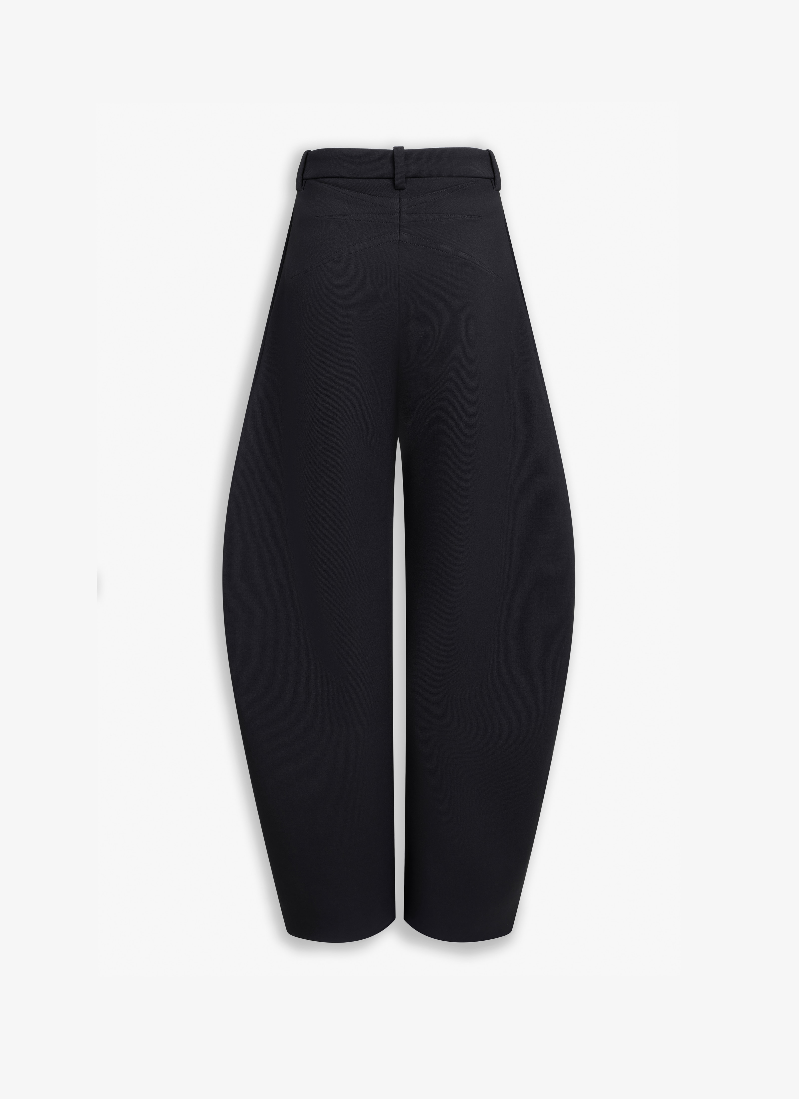 ROUND JEANS IN WOOL GABARDINE - 4