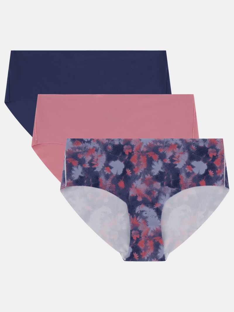 Women's UA Essential Stretch 3-Pack Printed No Show Hipster 1