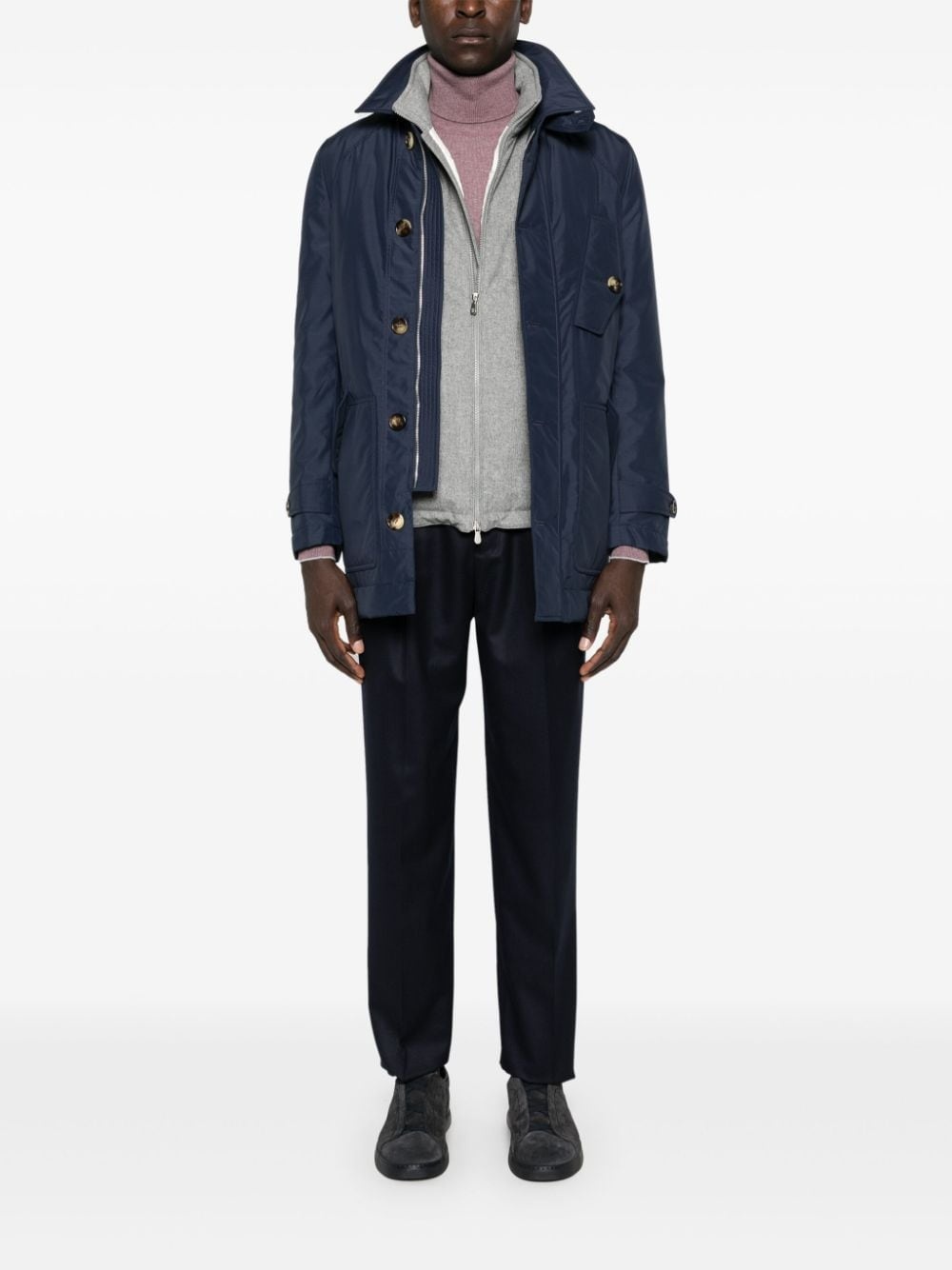 mid-rise tapered trousers - 2