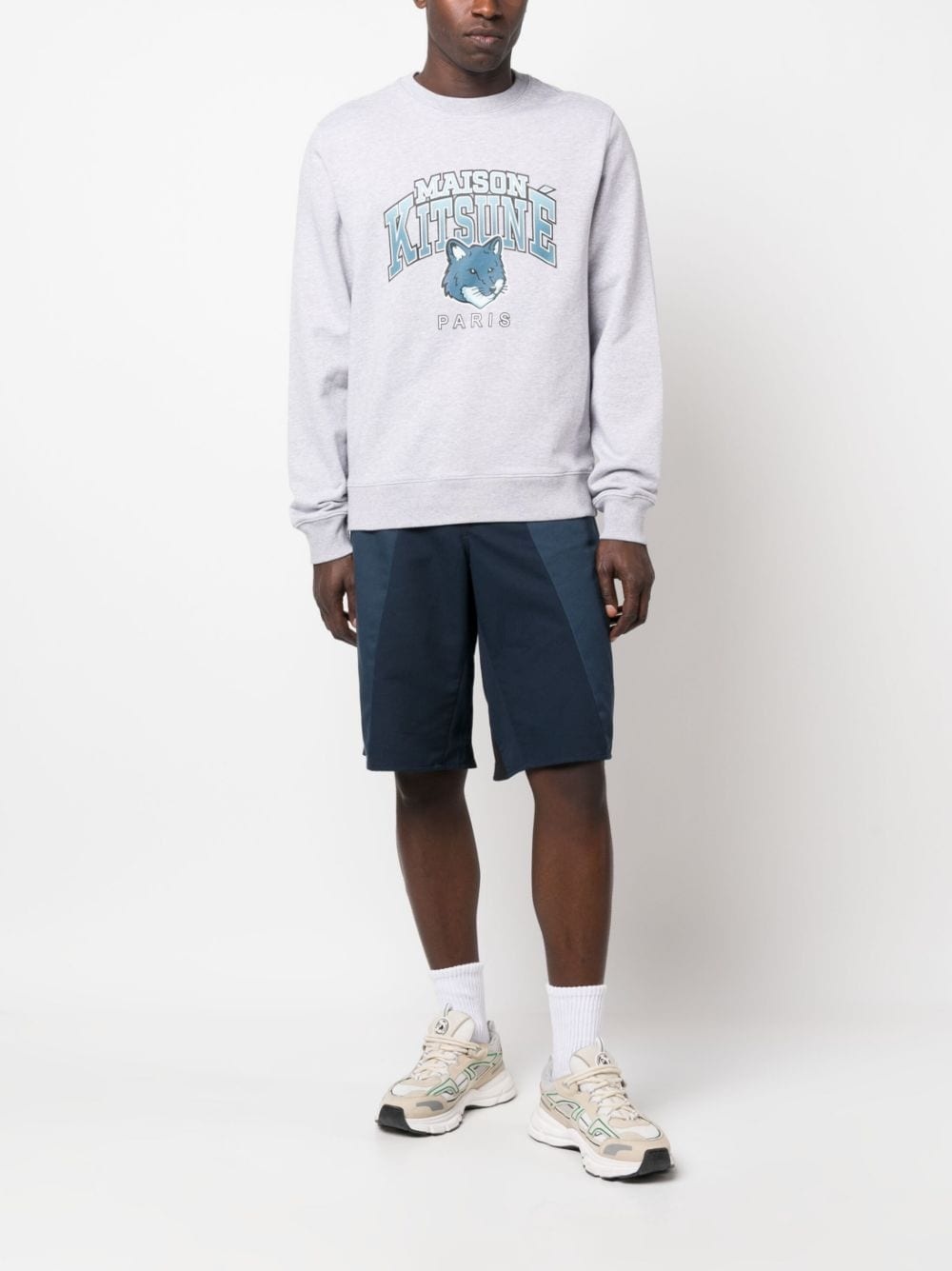 logo-print cotton sweatshirt - 2