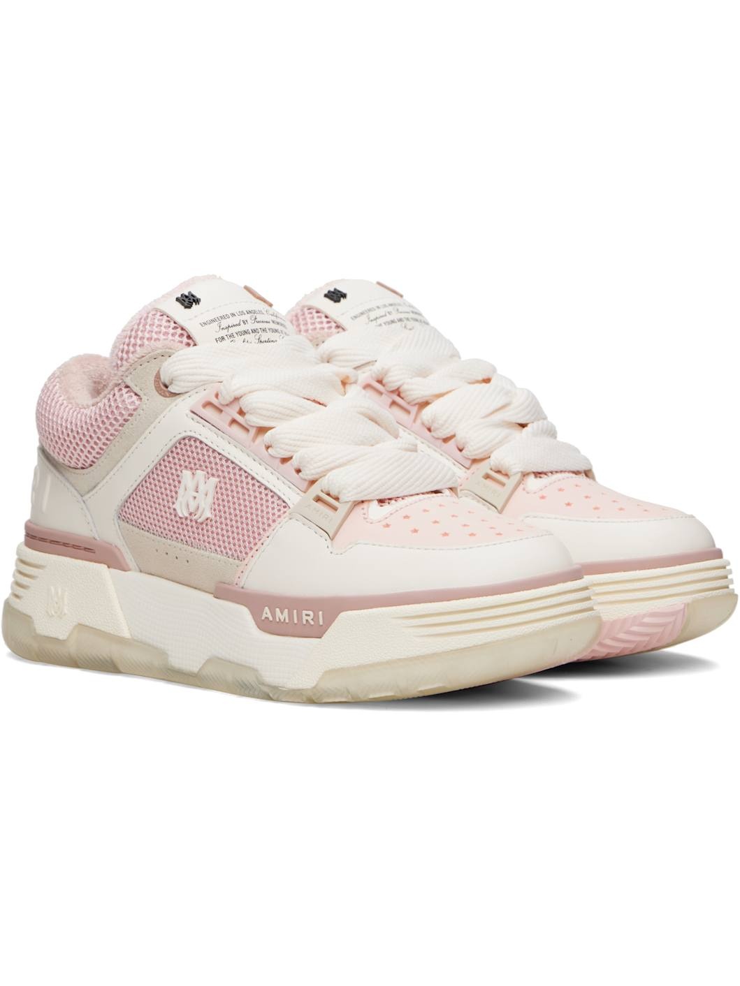 Pink & White MA-1 Sneakers - 4