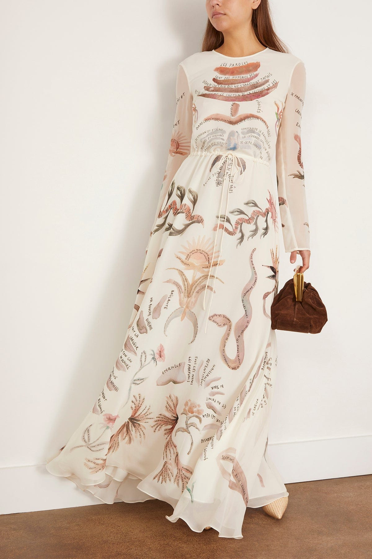 Sybbeline Dress in Ivory Figurative Tattoo - 2
