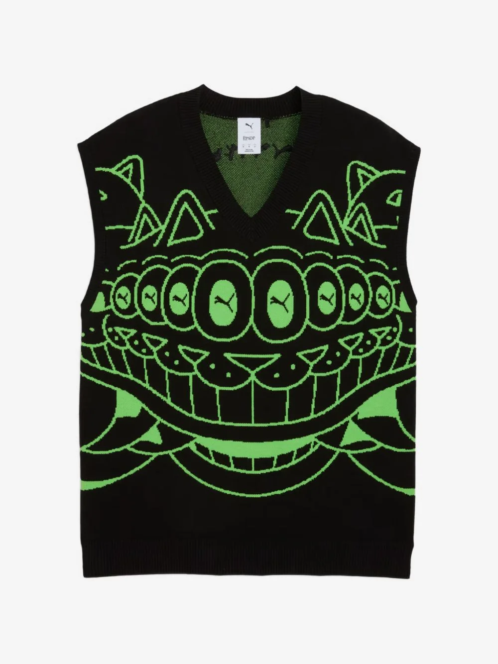 x RIPNDIP graphic-print V-neck vest - 1