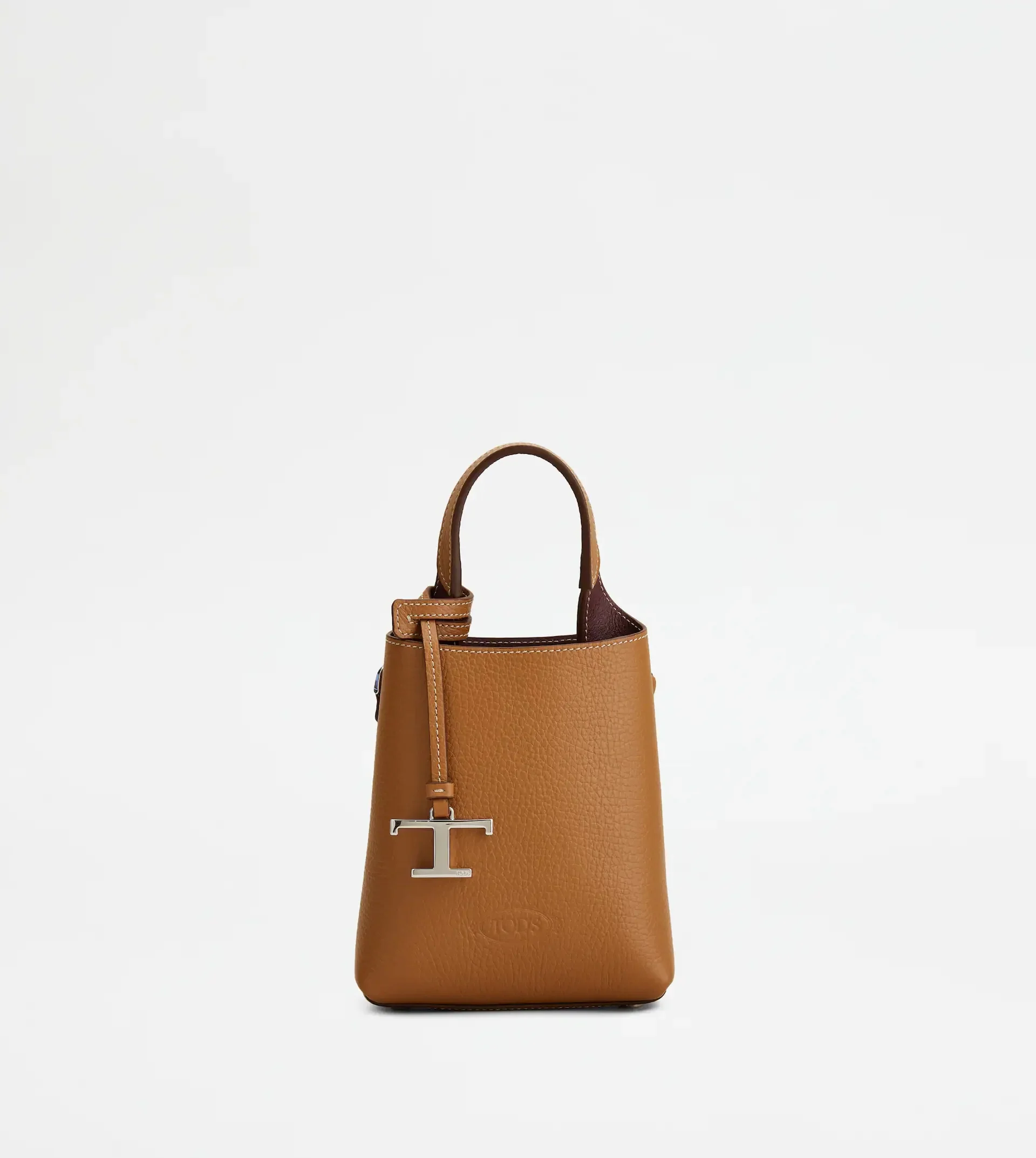 TOD'S MICRO BAG IN LEATHER - BROWN - 1