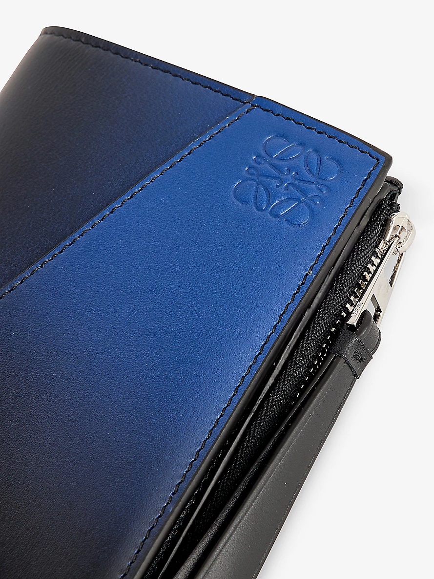 Puzzle compact leather zip wallet - 2