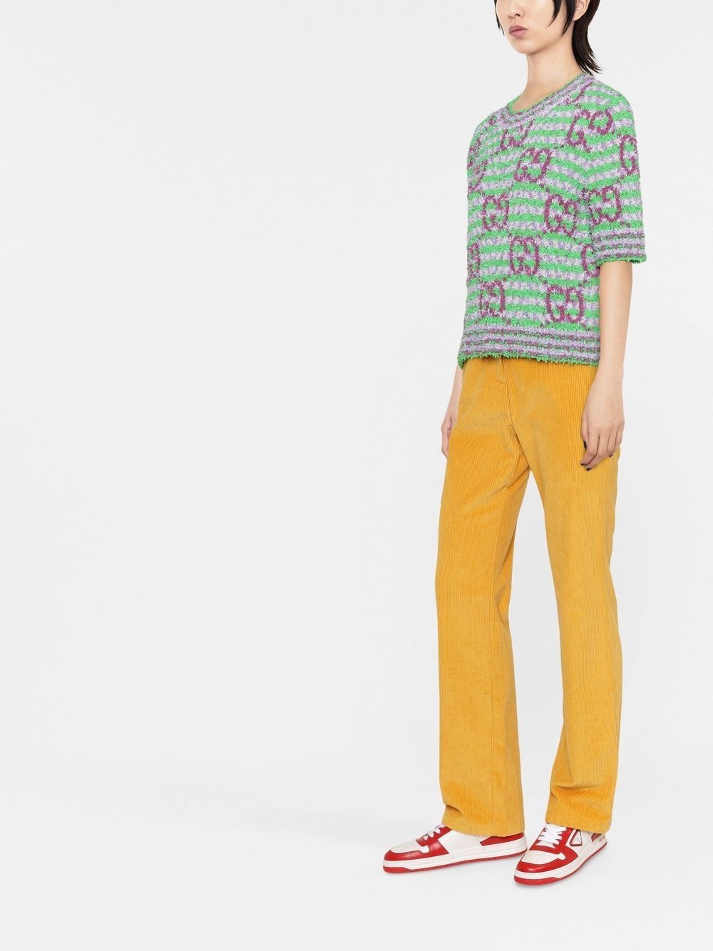 GG striped-knit top - 4