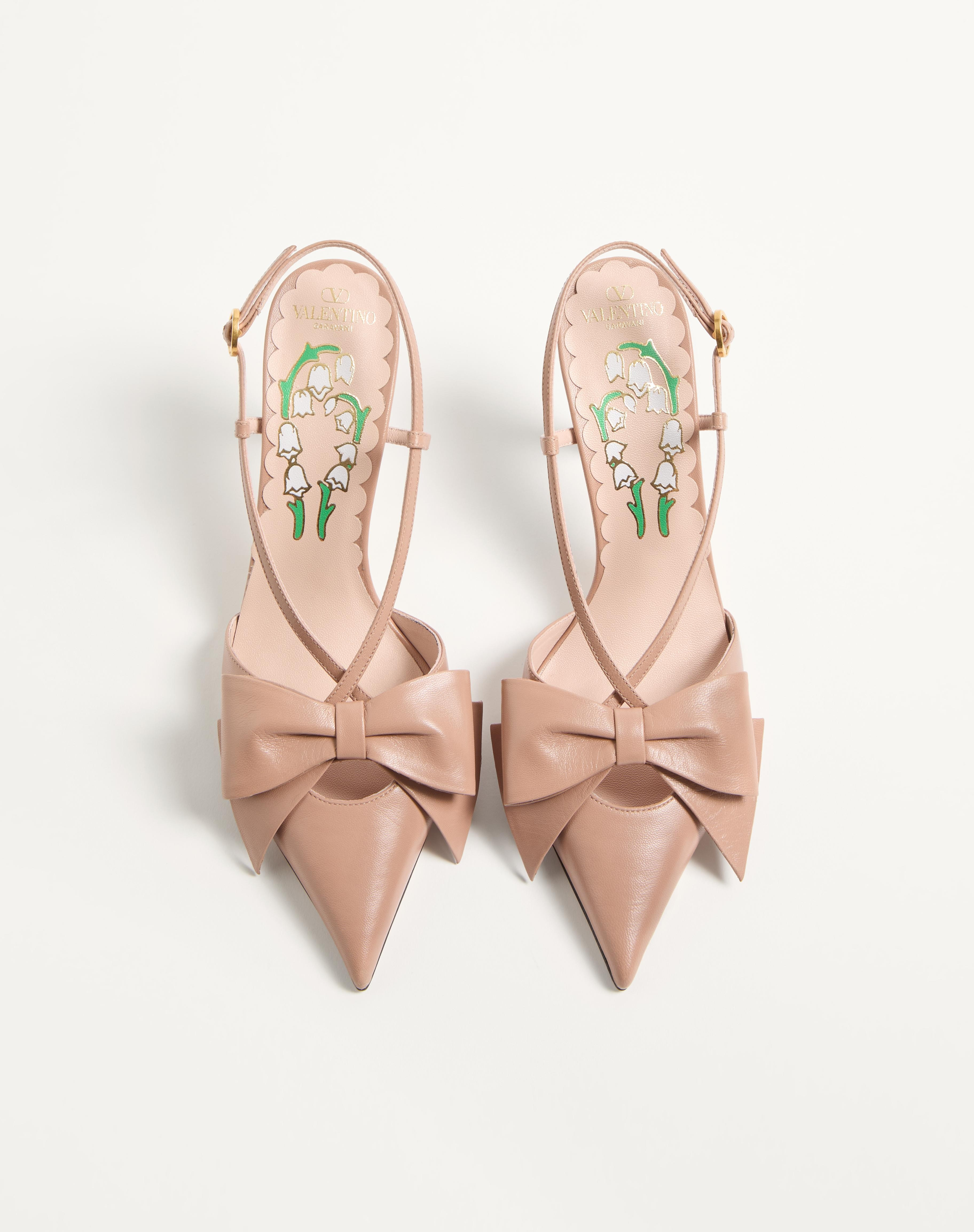 BOWOW SLINGBACK PUMPS IN KIDSKIN 85MM - 4