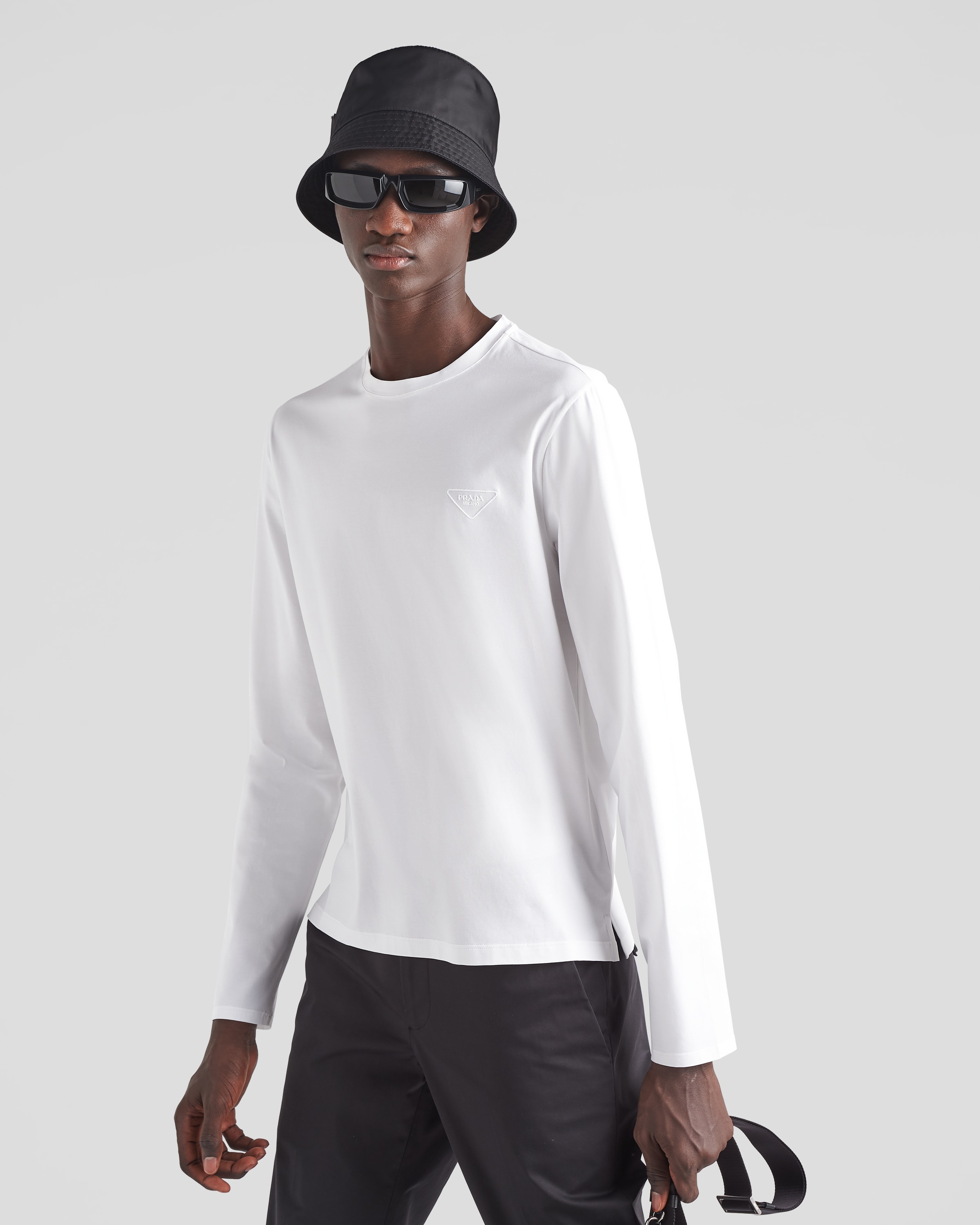 Stretch cotton T-shirt - 3