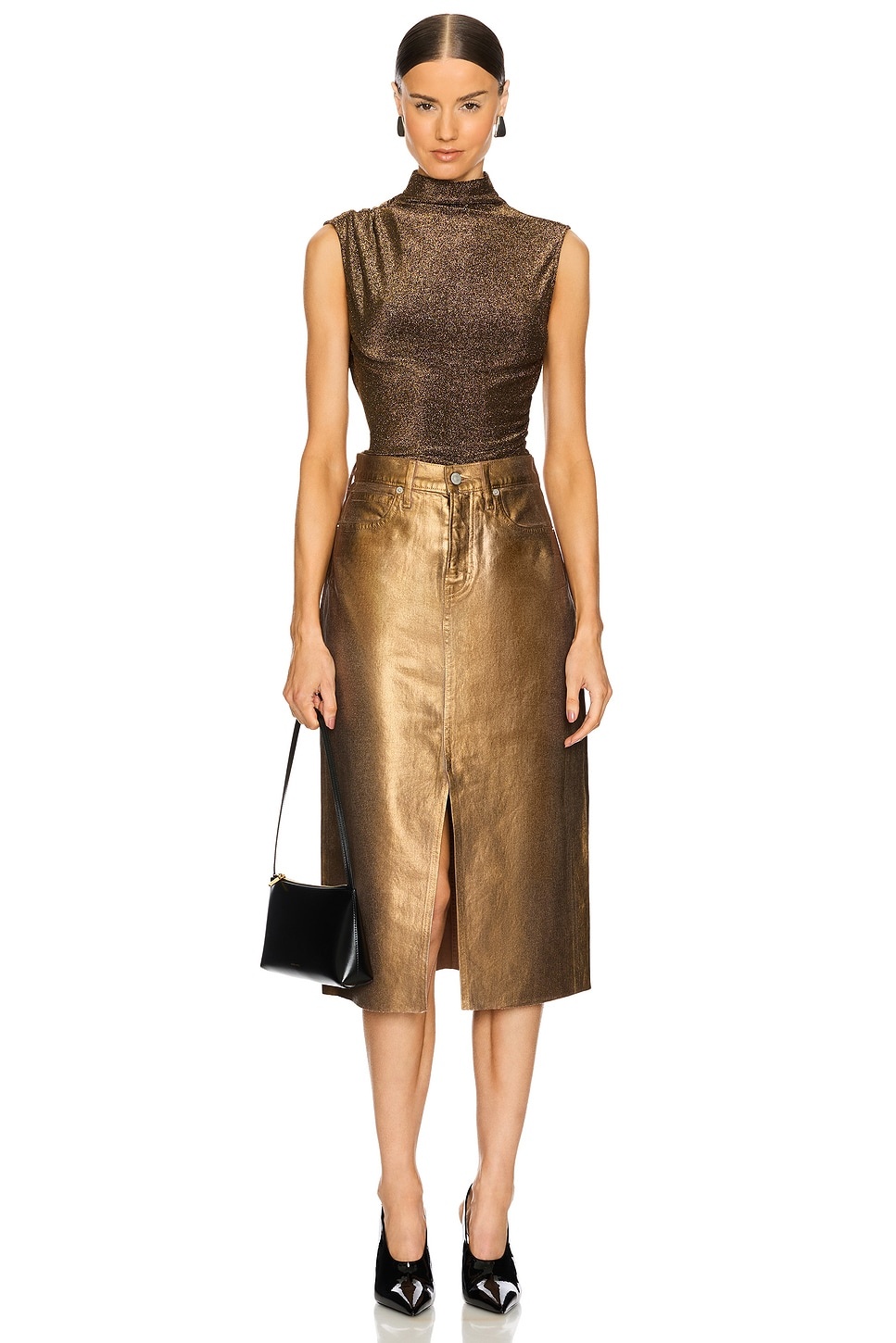 VERONICA BEARD Victoria Midi Skirt | revolve | REVERSIBLE