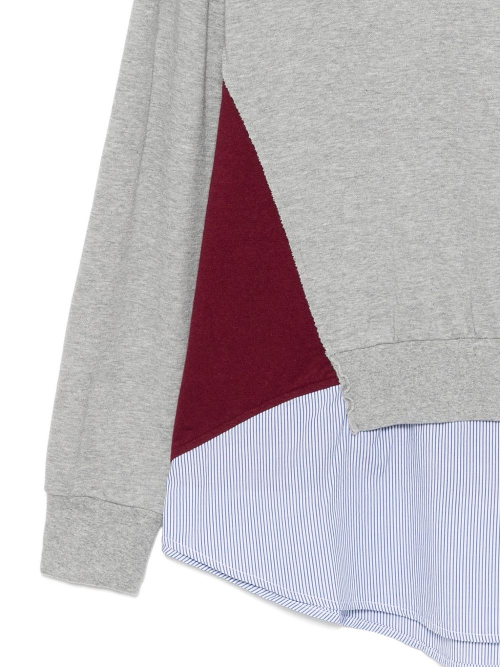 layered cotton sweatshirt - 3