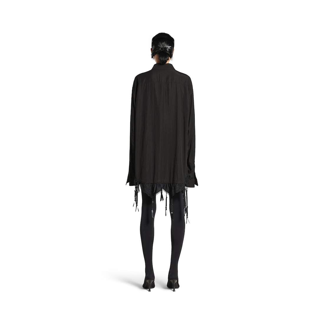Women's Lingerie Shirt in Black - 4