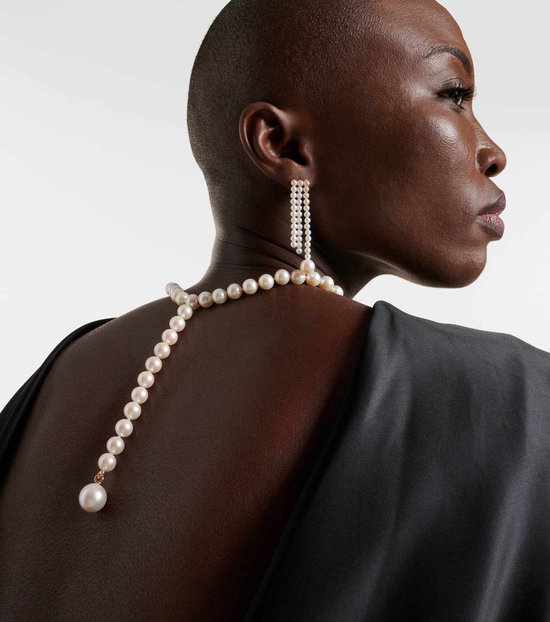 La Belle 14kt gold necklace with pearls - 2